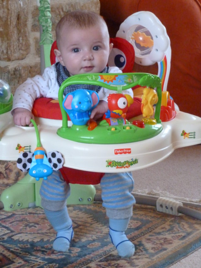 in the jumperoo