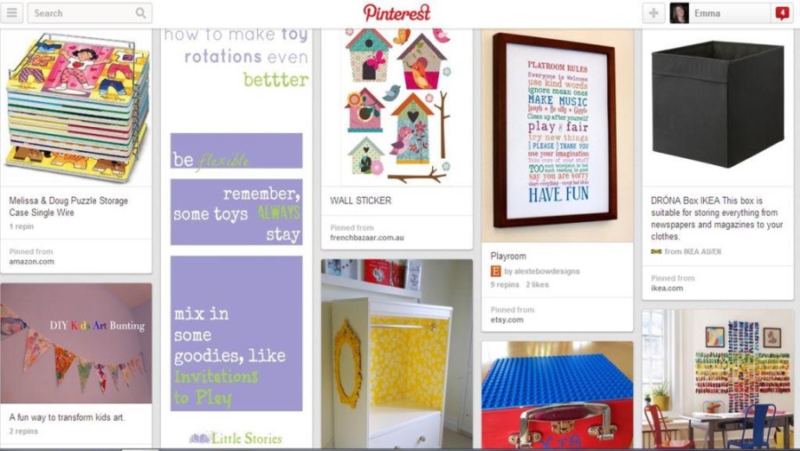 pinterest storage board