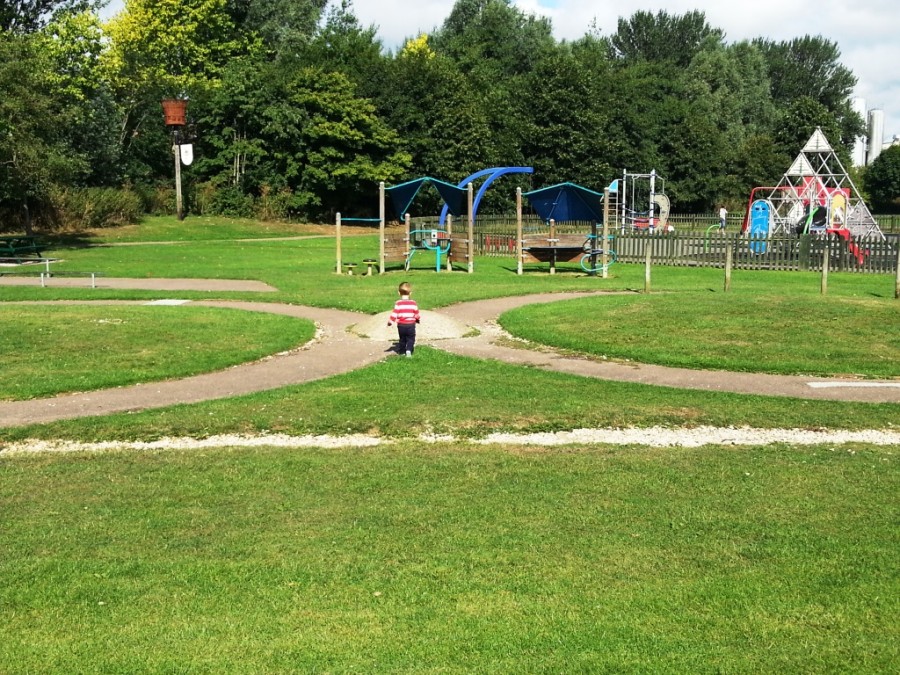 Loads of space for running around in. Probably thought this lump was a giant tortoise rather than a scooter ramp