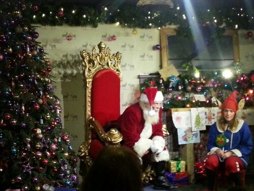 Visiting Father Christmas at Millets Farm