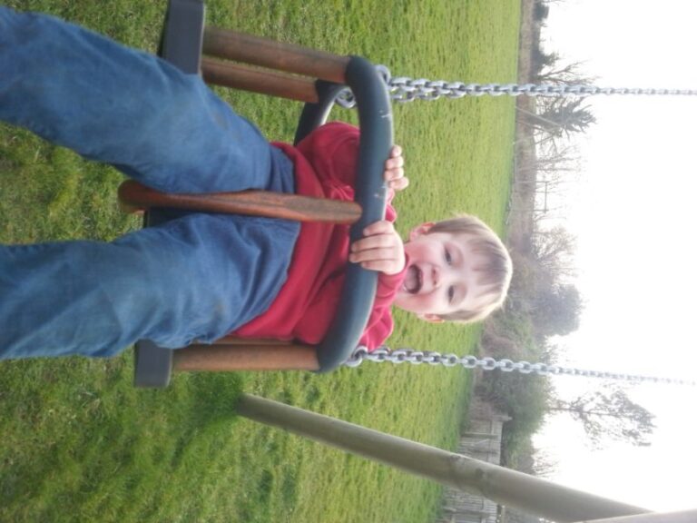 on the swings