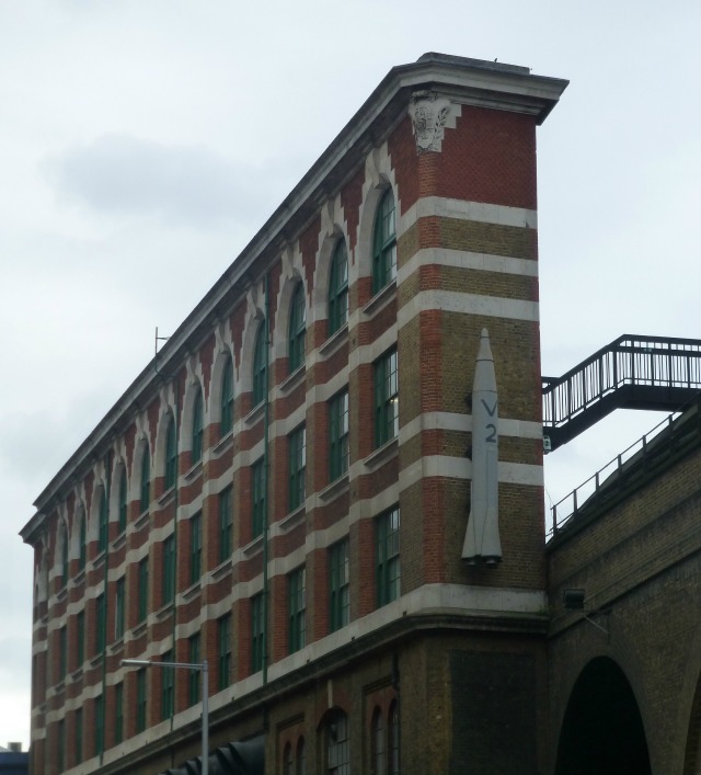 narrow building at London Bridge station