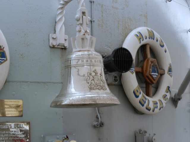 ships bell at HMS Belfast