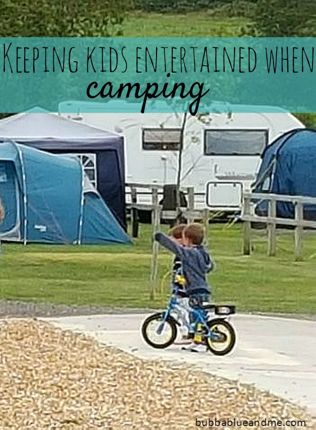 Entertaining kids during camping downtime