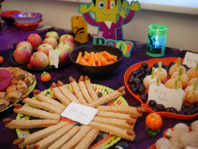 halloween food table