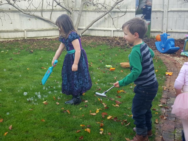 playing cricket and golf