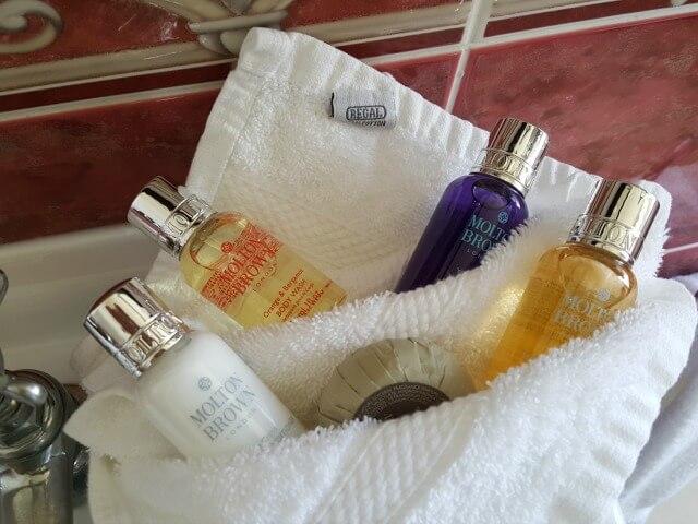 Moulton Brown toiletries at Grand Hotel Eastbourne