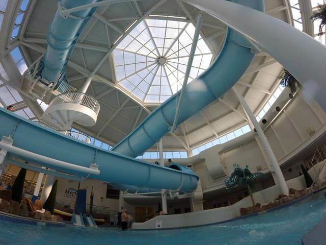 slide in the pool at merton hotel