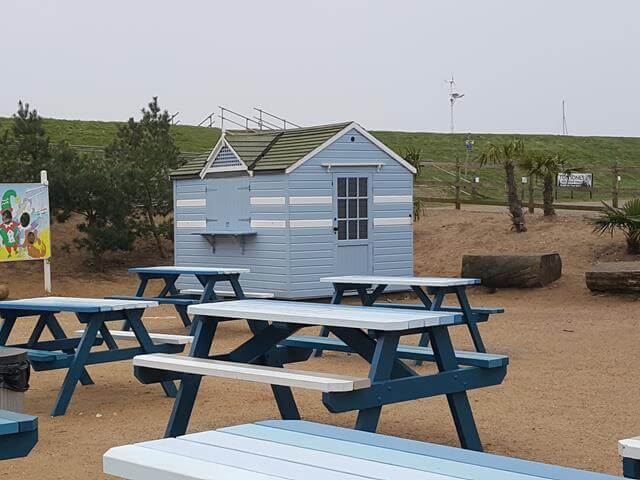 beach hut near the Wells cafe