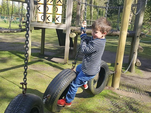 on the tyres at amazonia zoo