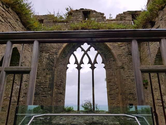 view from oystermouth castle