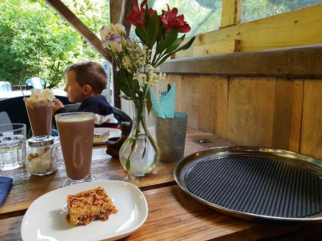 hot chocolates at evenley wood garden