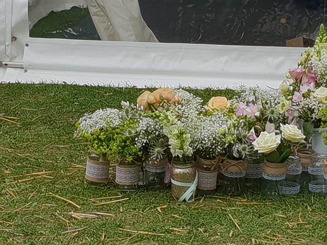 wedding flower jars