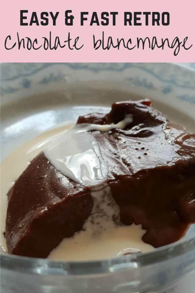microwave chocolate blancmange recipe - Bubbablue and me