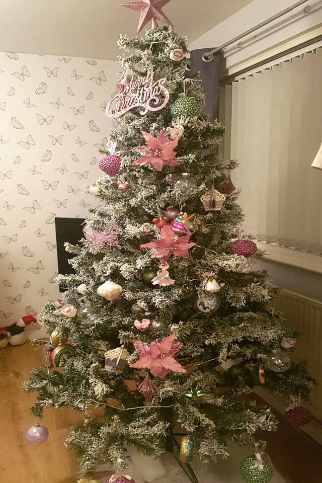 pink decorated tree