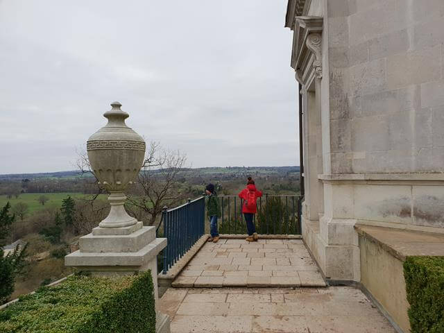 back terrace walkway of cliveden house