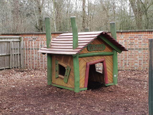 white rabbits house at storybook den