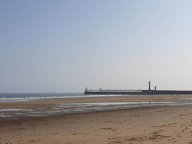 beach at whitby view