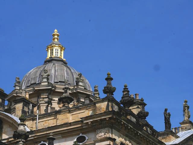 Castle howard dome against blue sky