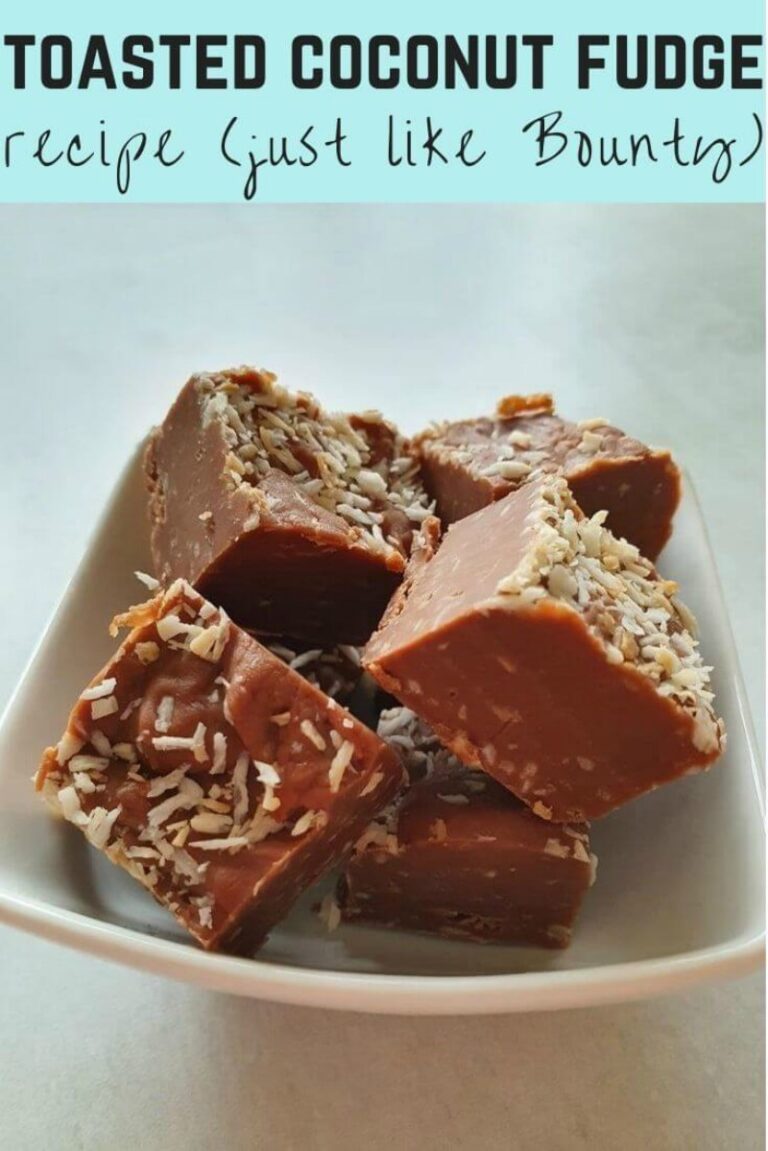 Toasted cocnnut fudge recipe tastes just like Bounty