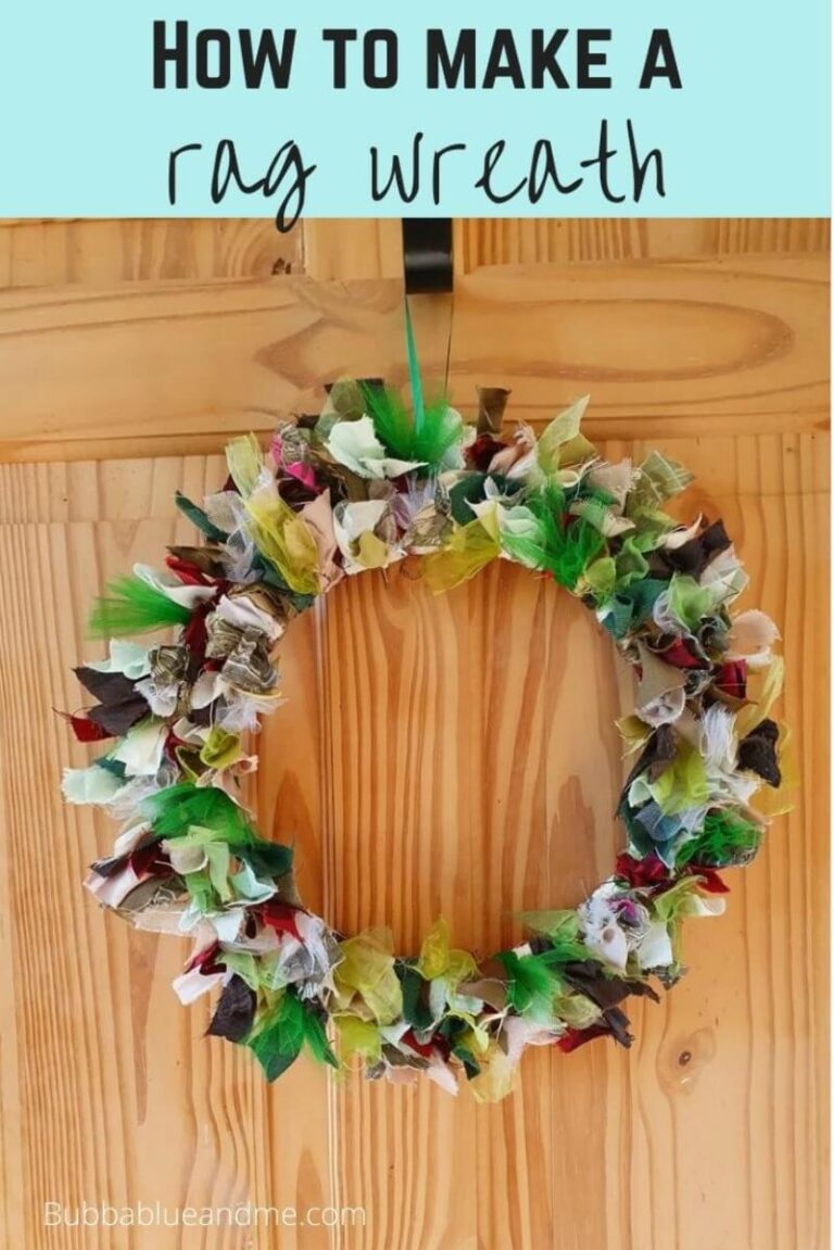How to make a rag wreath for Christmas and other seasons