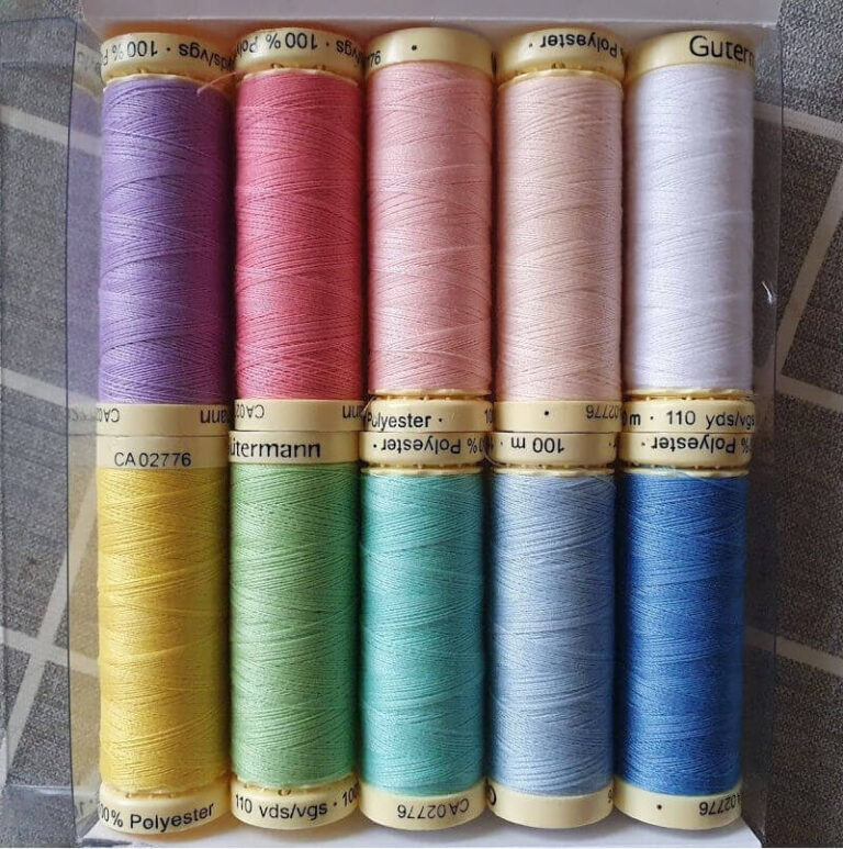 rainbow cotton reel threads