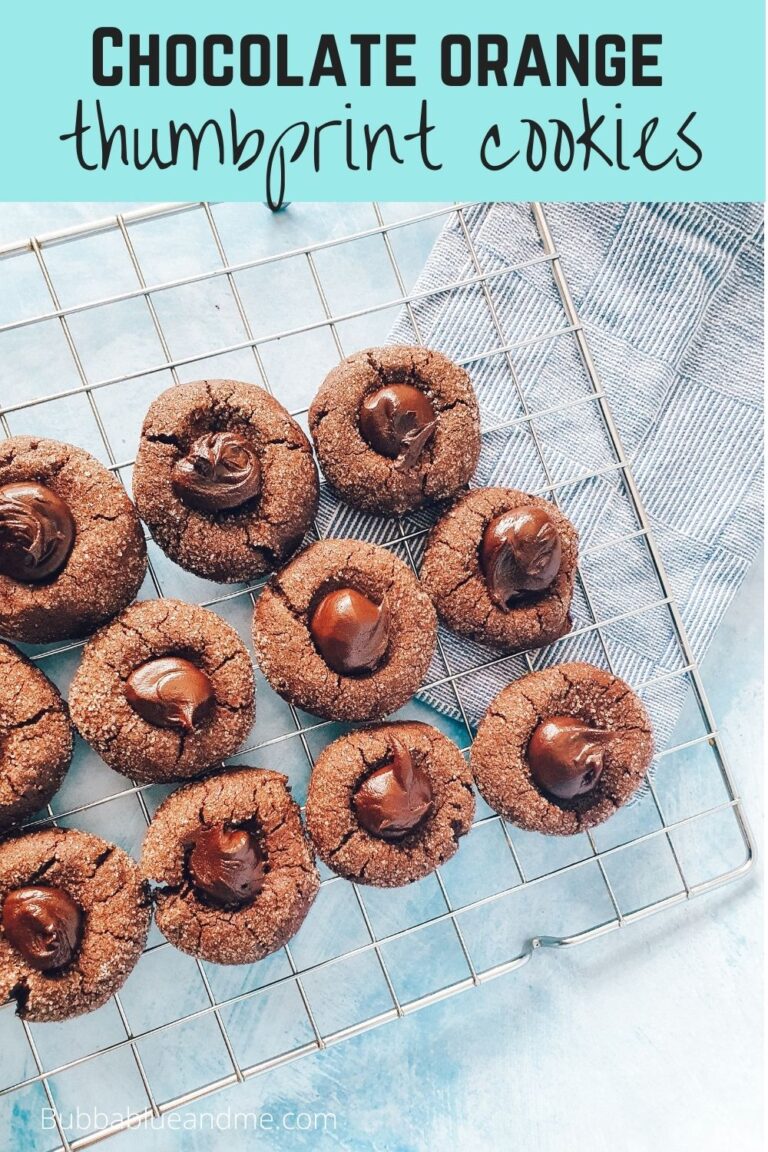 Chocolate orange thumbrpint cookies recipe