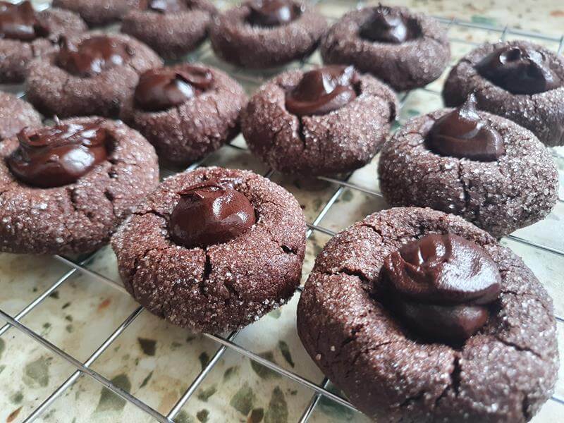 Chocolate orange thumbprint cookies recipe