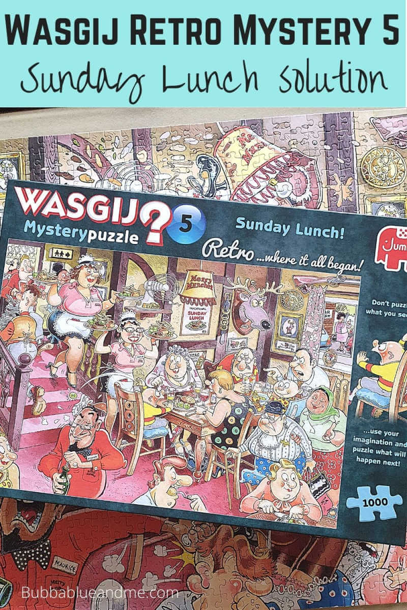 Wasgij Retro mystery 5 Sunday Lunch blog