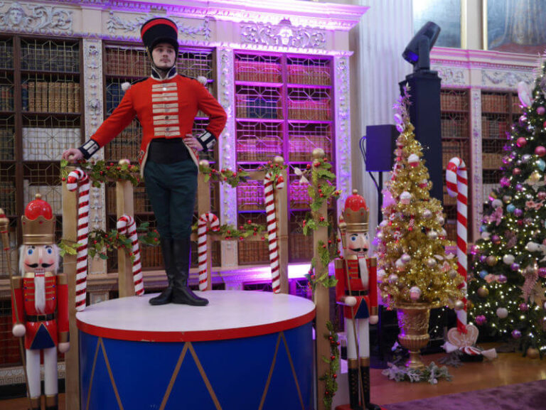 The Nutcracker in Christmas display at Blenheim palace