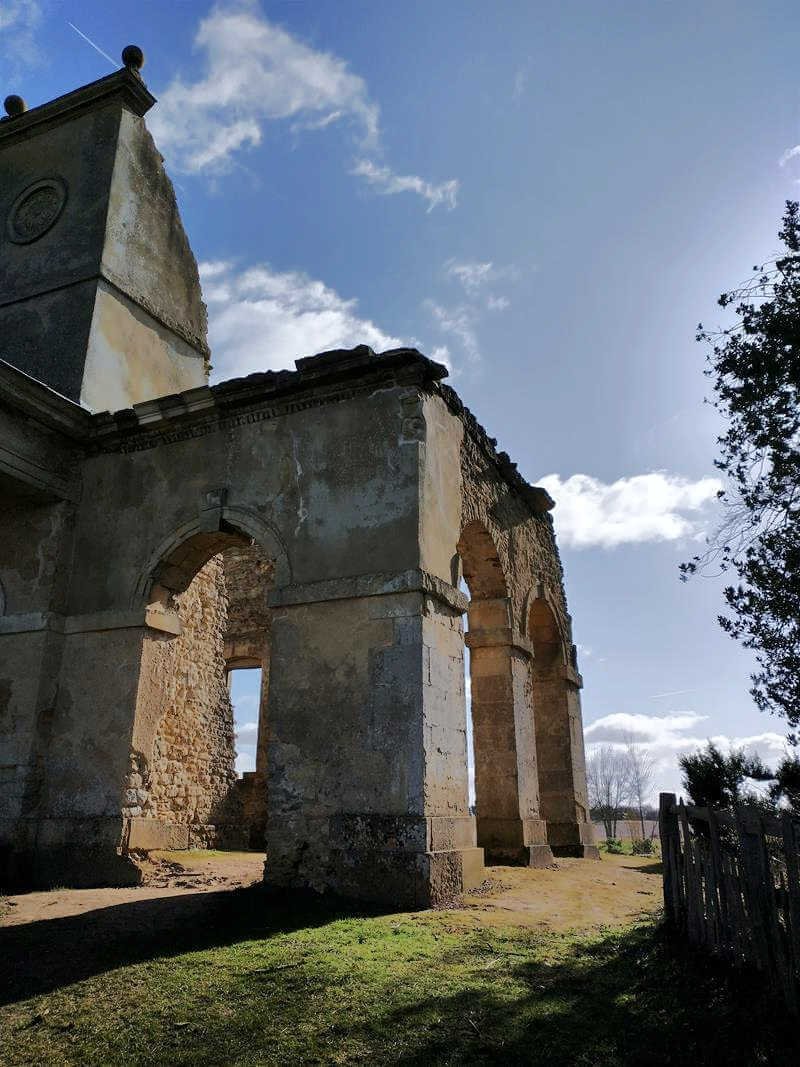 arches of an old temple building