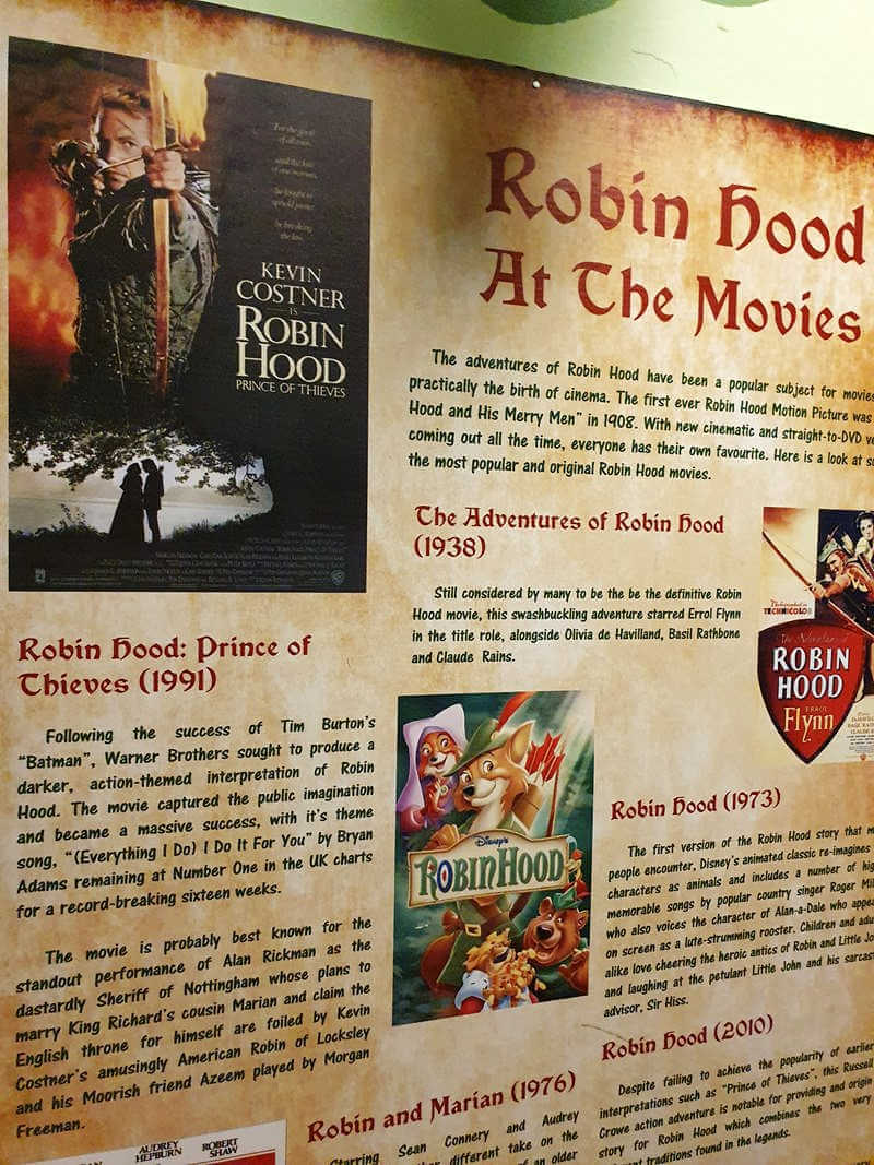 robin hood at the movies display