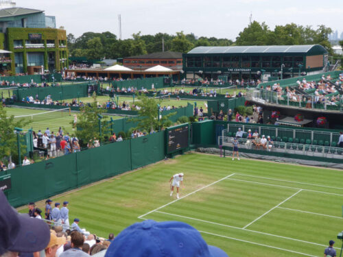 court 12 at wimbledon tommy paul to serve