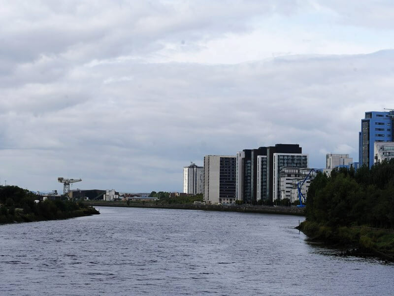 view along the river clyde