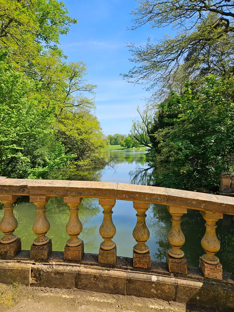 terracotta bridge at Castle AShby gardens