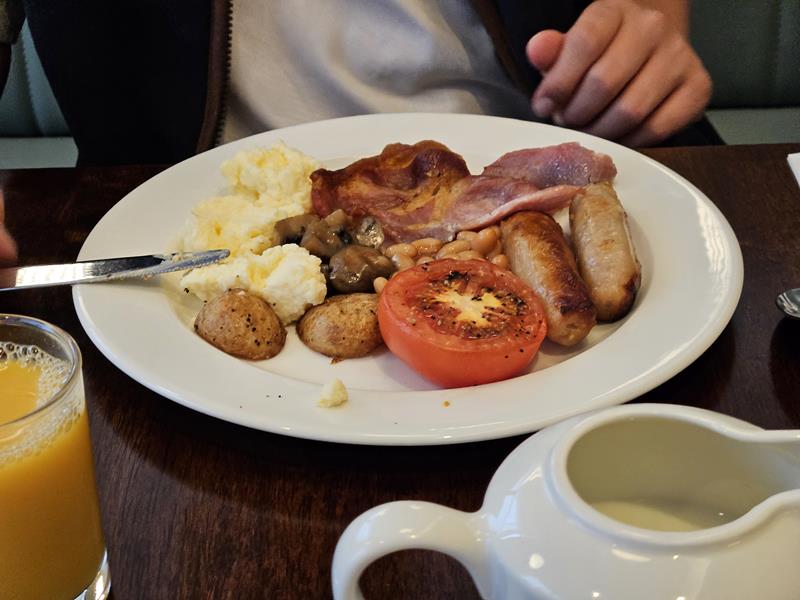 cooked breakfast at limerick strand