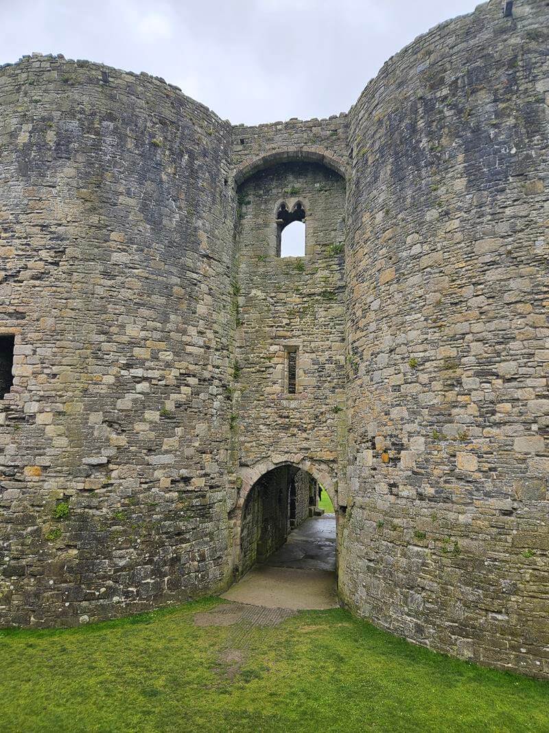 inner castle walls at beaumaris