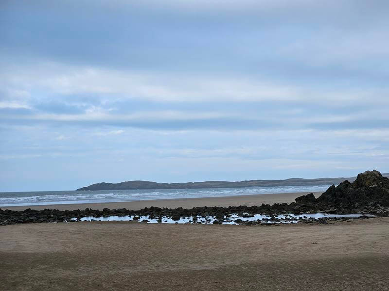 looking across from newborough beach