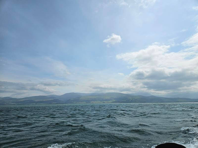 sea on the menai strait