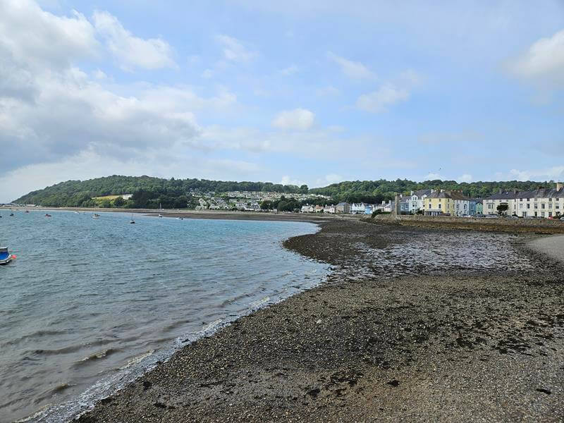 view over the menai strait at beaumaris