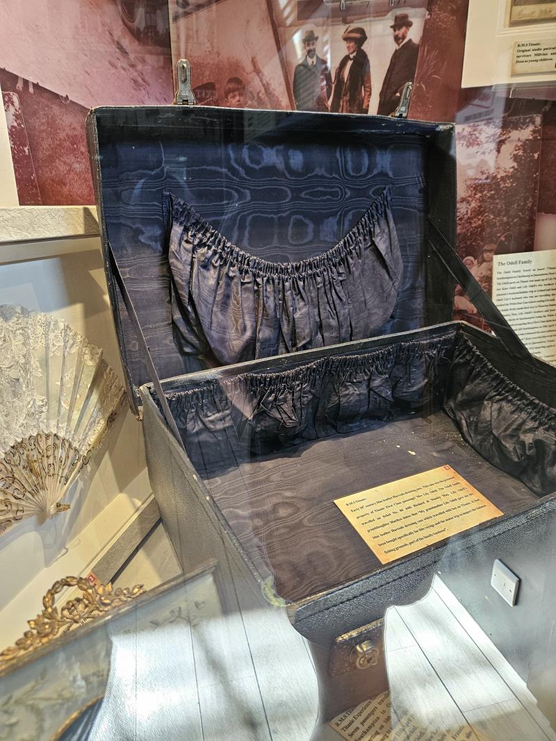 family luggage of survivor of the titanic