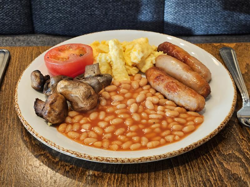 full cooked breakfast at the galmont hotel