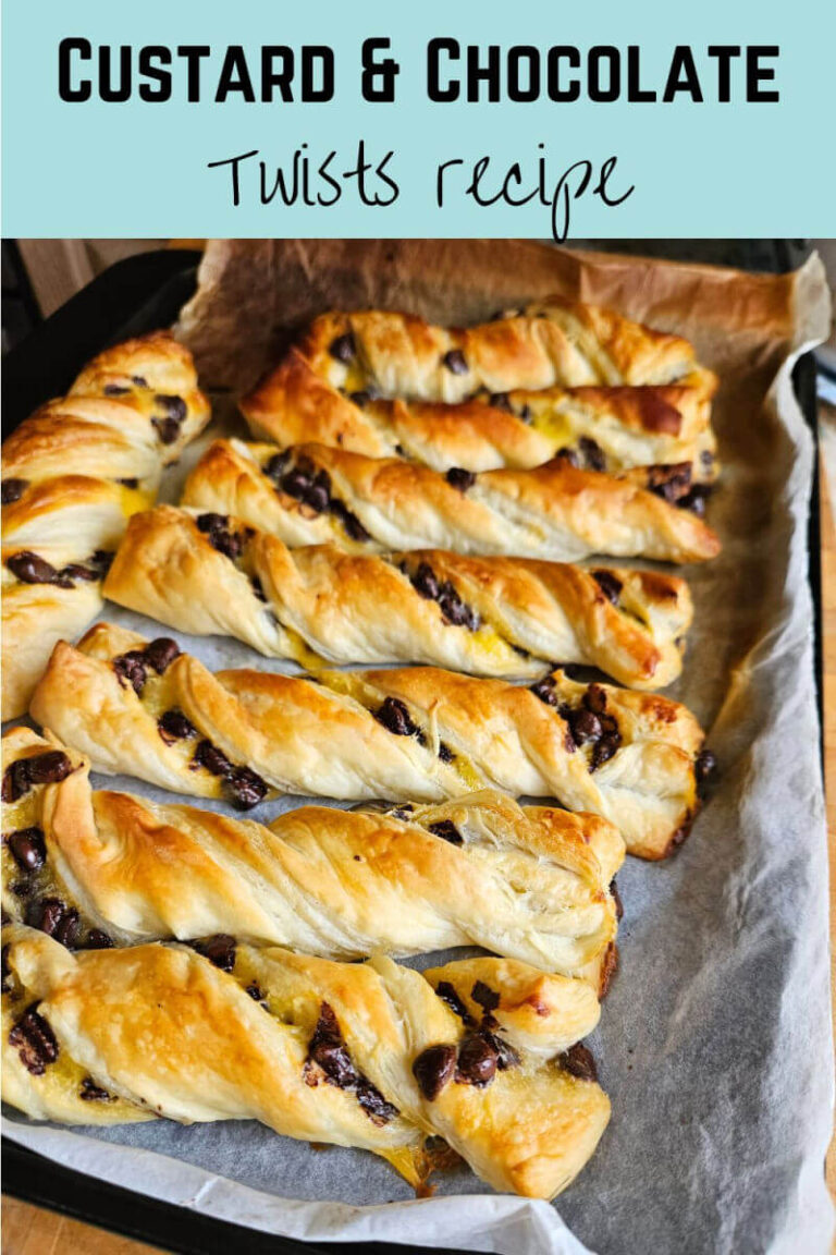 custard and chocolate twists recipe