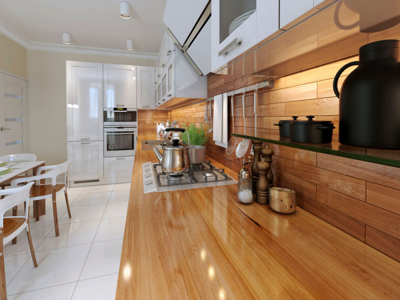 Kitchen contemporary style. 3d visualization