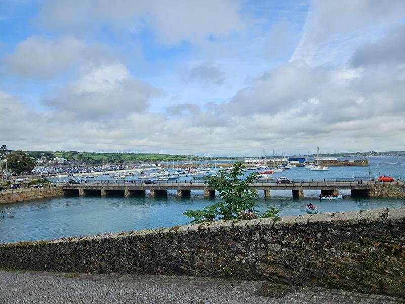 Overlooking the harbour in Penzance