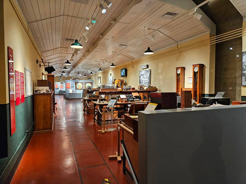 bunker display area at pk communications museum