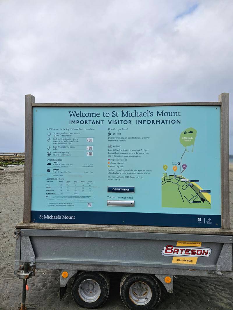 ticket information for st michael's mount